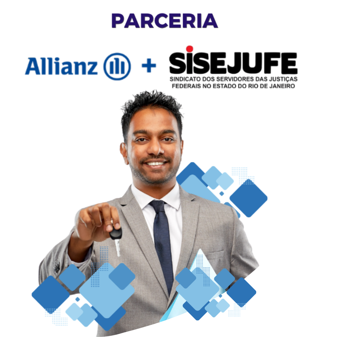 Parceria Allianz e SISEJUFE - corretor apresentando o seguro auto